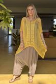 Made in Italy Seville Cotton Summer Knit Top Soft Sunshine 